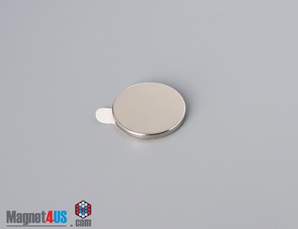 5/8" dia. x 1/16" N N42 3M Adhesive Disc Magnet
