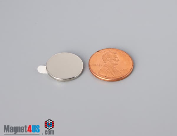 5/8" dia. x 1/16" N N42 3M Adhesive Disc Magnet - photo 2