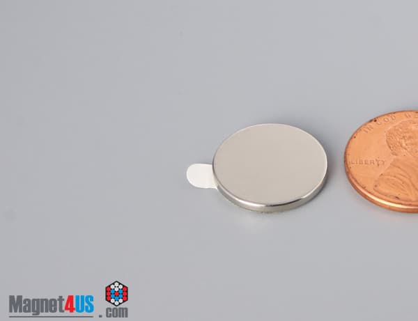 5/8" dia. x 1/16" N N42 3M Adhesive Disc Magnet - photo 3