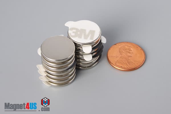 5/8" dia. x 1/16" N N42 3M Adhesive Disc Magnet - photo 12