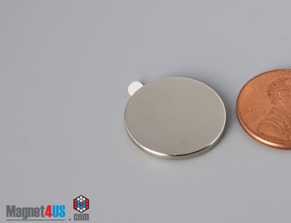 3/4" dia. x 1/16" S N42 3M Adhesive Disc Magnet - photo 3