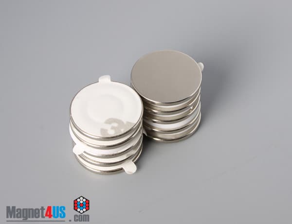 3/4" dia. x 1/16" S N42 3M Adhesive Disc Magnet - photo 5