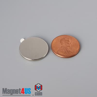 3/4" dia. x 1/16" S N42 3M Adhesive Disc Magnet - photo 14