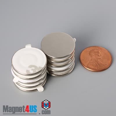 3/4" dia. x 1/16" S N42 3M Adhesive Disc Magnet - photo 18