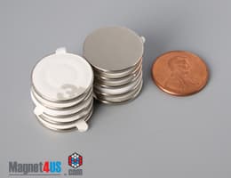 3/4" dia. x 1/16" S N42 3M Adhesive Disc Magnet - photo 24
