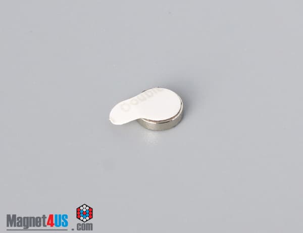 1/4" dia. x 1/16" N N42 3M Adhesive Disc Magnet - photo 1