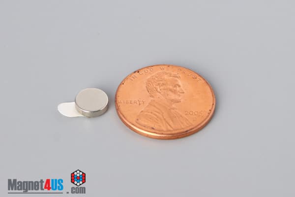 1/4" dia. x 1/16" N N42 3M Adhesive Disc Magnet - photo 9
