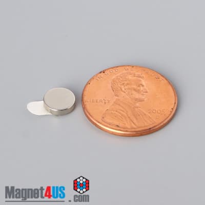 1/4" dia. x 1/16" N N42 3M Adhesive Disc Magnet - photo 15