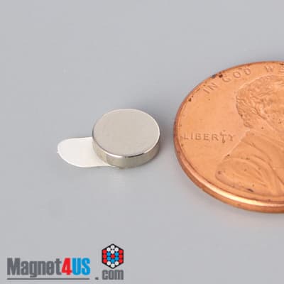 1/4" dia. x 1/16" N N42 3M Adhesive Disc Magnet - photo 16