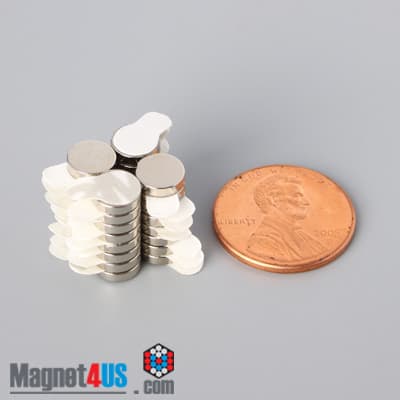 1/4" dia. x 1/16" N N42 3M Adhesive Disc Magnet - photo 18