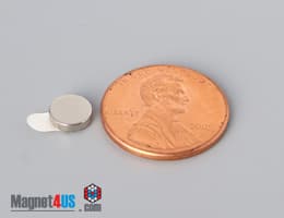 1/4" dia. x 1/16" N N42 3M Adhesive Disc Magnet - photo 21
