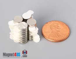 1/4" dia. x 1/16" N N42 3M Adhesive Disc Magnet - photo 24