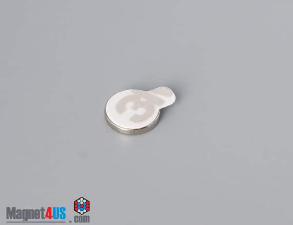 3/8" dia. x 1/16" N N42 3M Adhesive Disc Magnet - photo 2