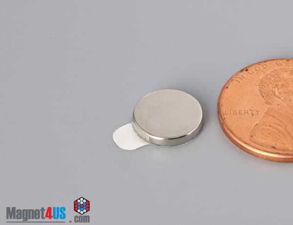 3/8" dia. x 1/16" N N42 3M Adhesive Disc Magnet - photo 5