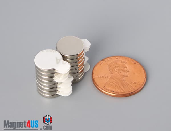 3/8" dia. x 1/16" N N42 3M Adhesive Disc Magnet - photo 7