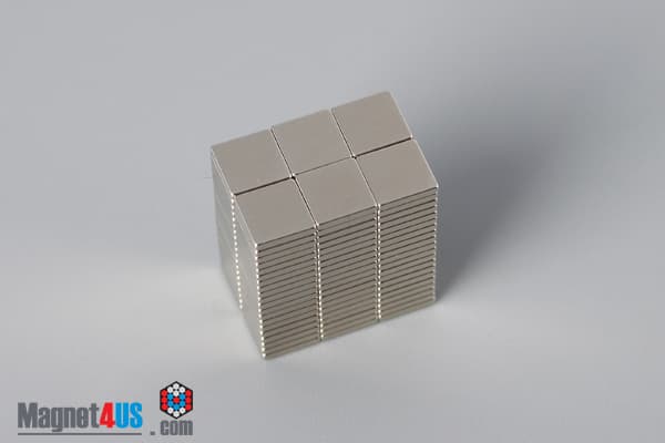 3/16" x 3/16" x 1/32" N40 Neodymium Block Magnet - photo 4