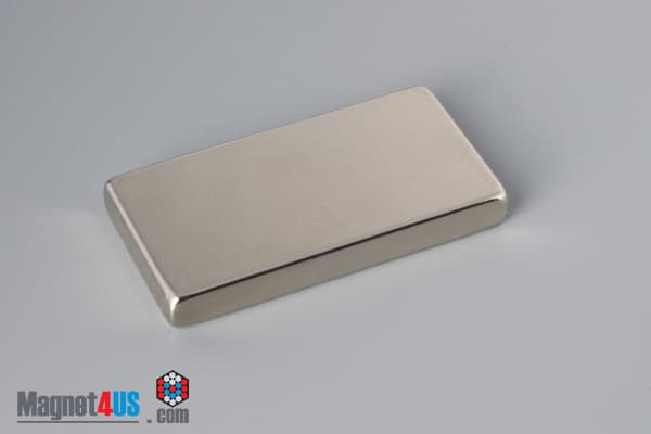 2" x 1" x 1/4" N52 Neodymium Block Magnet - photo 2