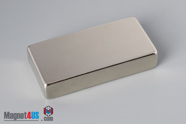 2" x 1" x 3/8" N52 Neodymium Block Magnet - photo 2