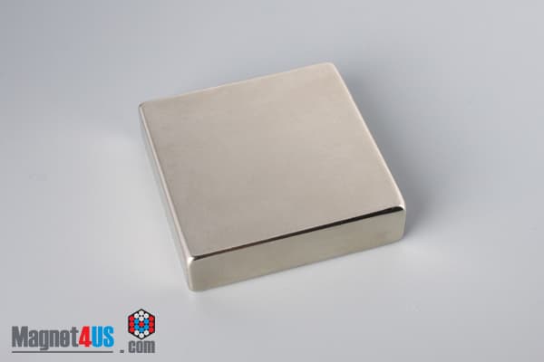 2" x 2" x 1/2" N52 Neodymium Block Magnet - photo 2