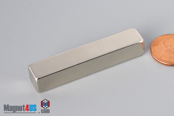 2" x 3/8" x 3/8" N45 Neodymium Block Magnet - photo 3