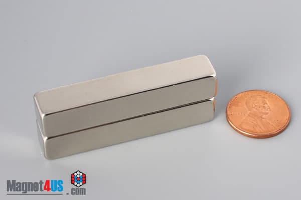 2" x 3/8" x 3/8" N45 Neodymium Block Magnet - photo 5
