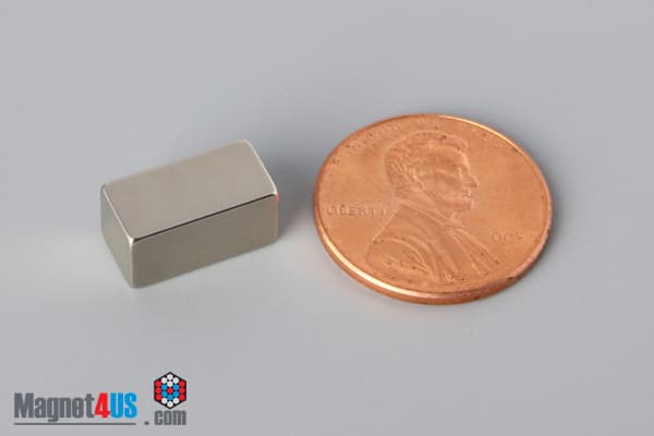 1/4" x 1/4" x 1/2" N52 Neodymium Block Magnet - photo 1