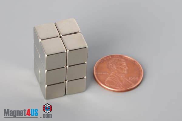 5/16" x 5/16" x 5/16" N40 Neodymium Block Magnet - photo 5