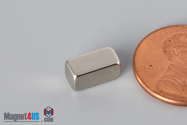 3/8" x 3/16" x 3/16" N45 Neodymium Block Magnet - photo 3