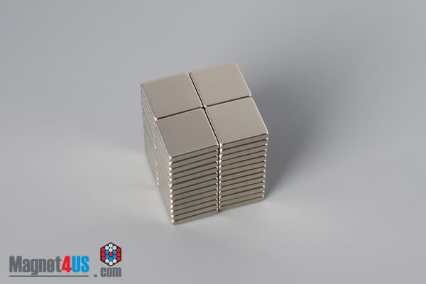 3/8" x 3/8" x 1/16" N40 Neodymium Block Magnet - photo 4