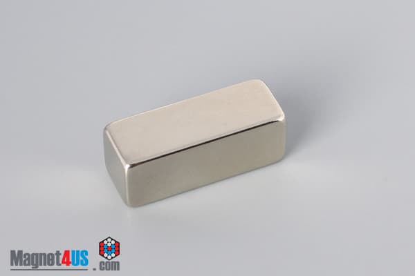 3/8" x 3/8" x 1" N45 Neodymium Block Magnet - photo 2