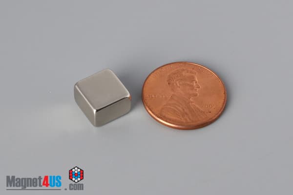 3/8" x 3/8" x 1/4" N45 Neodymium Block Magnet