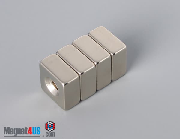 1/2" x 1/2" x 1/4" #6 N42 Countersunk Magnet - photo 4