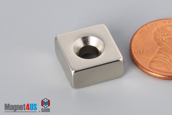 1/2" x 1/2" x 1/4" #6 N42 Countersunk Magnet - photo 8