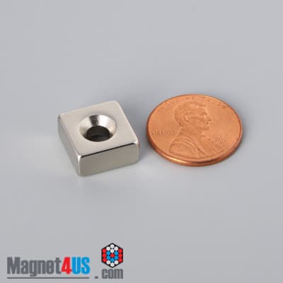 1/2" x 1/2" x 1/4" #6 N42 Countersunk Magnet - photo 12