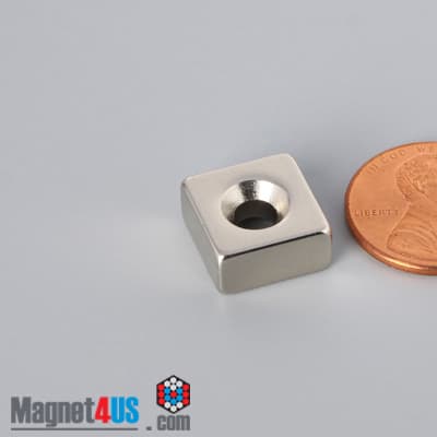 1/2" x 1/2" x 1/4" #6 N42 Countersunk Magnet - photo 13