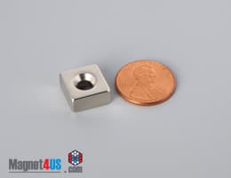 1/2" x 1/2" x 1/4" #6 N42 Countersunk Magnet - photo 17