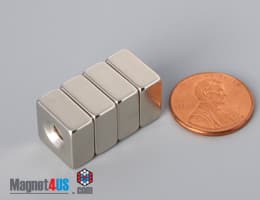 1/2" x 1/2" x 1/4" #6 N42 Countersunk Magnet - photo 20
