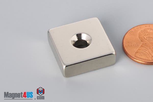3/4" x 3/4" x 1/4" #6 N42 Countersunk Magnet - photo 8