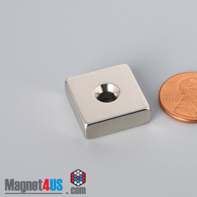 3/4" x 3/4" x 1/4" #6 N42 Countersunk Magnet - photo 13