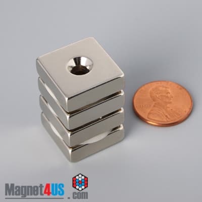 3/4" x 3/4" x 1/4" #6 N42 Countersunk Magnet - photo 15