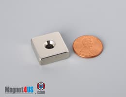 3/4" x 3/4" x 1/4" #6 N42 Countersunk Magnet - photo 17