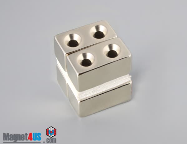 1" x 1/2" x 1/2" #6 N42 Countersunk Magnet - photo 4