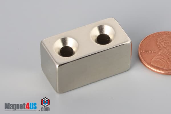 1" x 1/2" x 1/2" #6 N42 Countersunk Magnet - photo 8