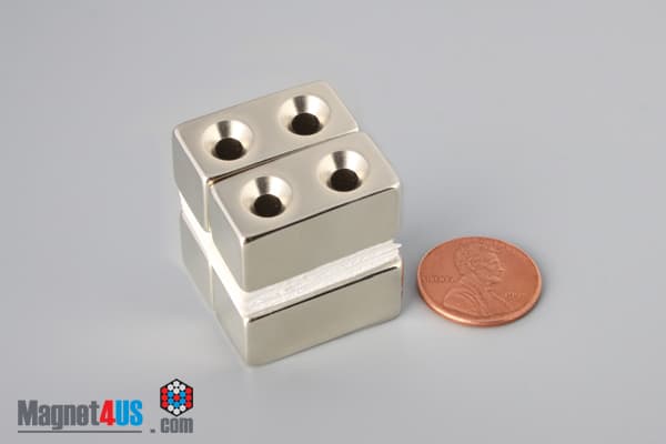 1" x 1/2" x 1/2" #6 N42 Countersunk Magnet - photo 10
