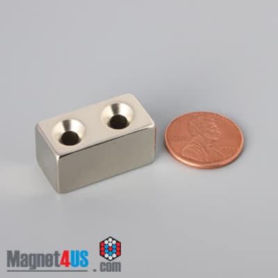 1" x 1/2" x 1/2" #6 N42 Countersunk Magnet - photo 12