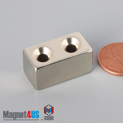1" x 1/2" x 1/2" #6 N42 Countersunk Magnet - photo 13