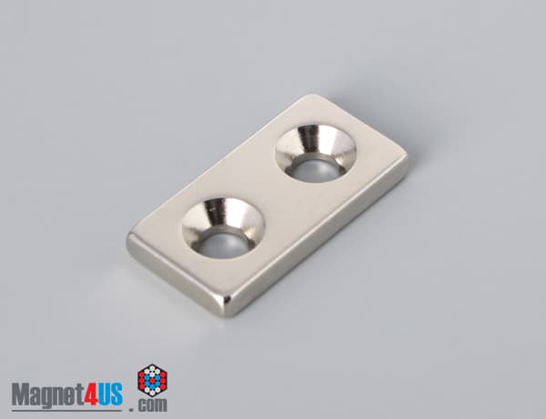 1" x 1/2" x 1/8" #6 N42 Countersunk Magnet