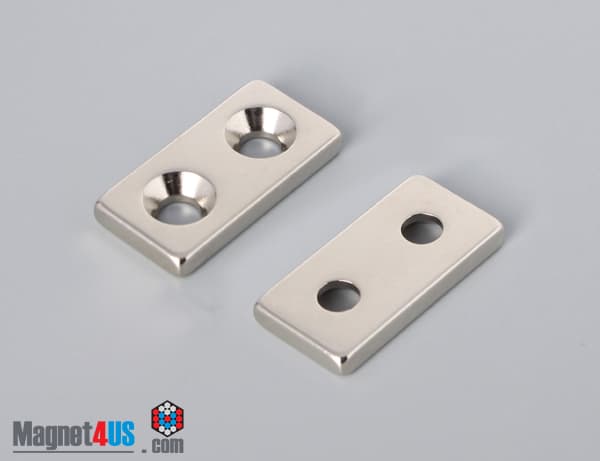 1" x 1/2" x 1/8" #6 N42 Countersunk Magnet - photo 2