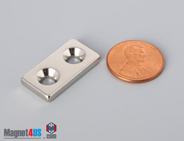 1" x 1/2" x 1/8" #6 N42 Countersunk Magnet - photo 3