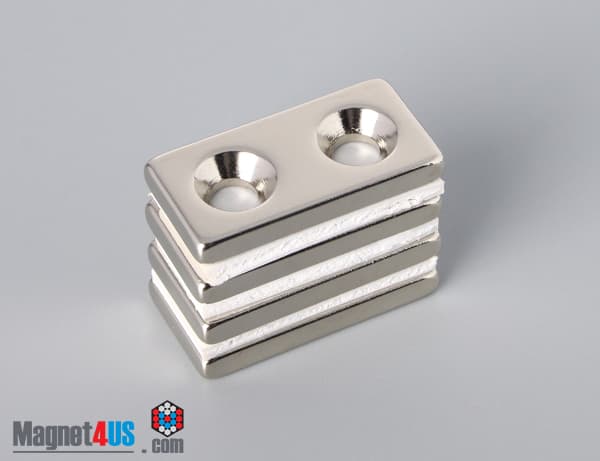 1" x 1/2" x 1/8" #6 N42 Countersunk Magnet - photo 5